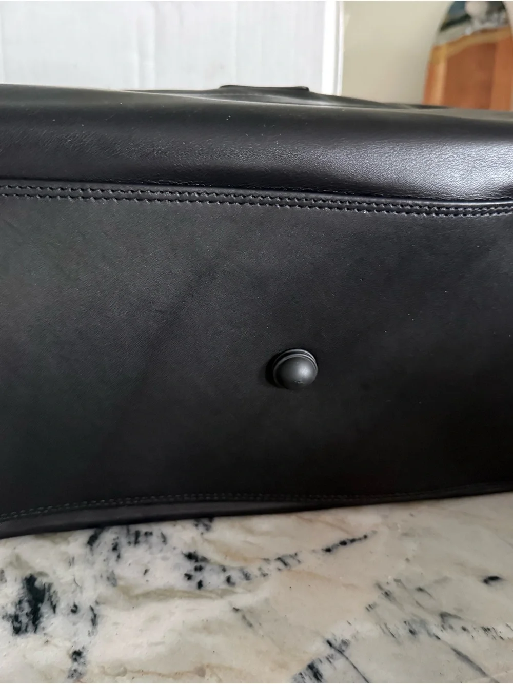 Tumi Men's Black Leather Briefcase Bag DELTA SKY-MILERS VINTAGE